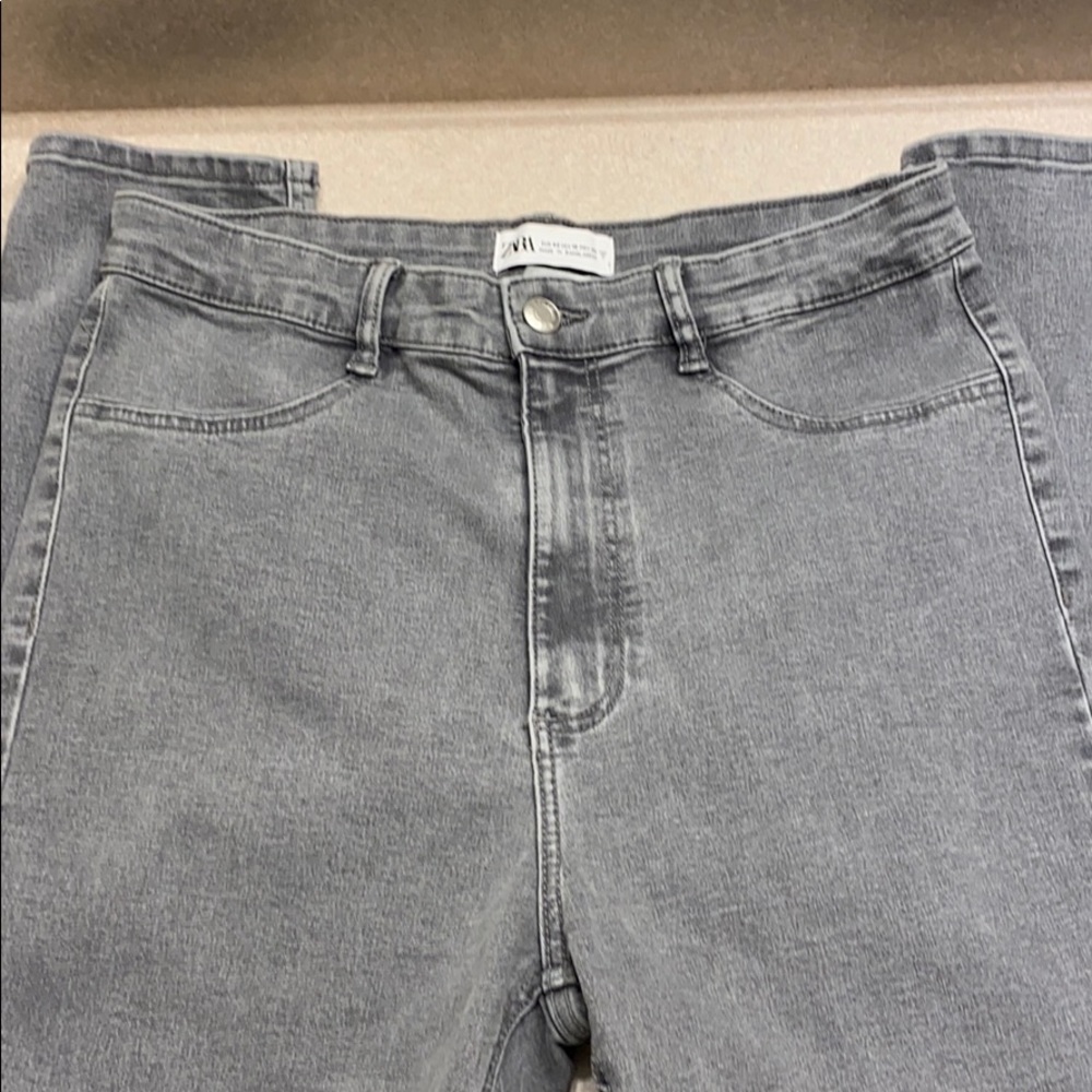 Zara Light Grey Skinny Jeans